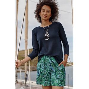 ✨J.Jill Tasseled Drawstring Tropical Pull-On Sz XL Shorts✨